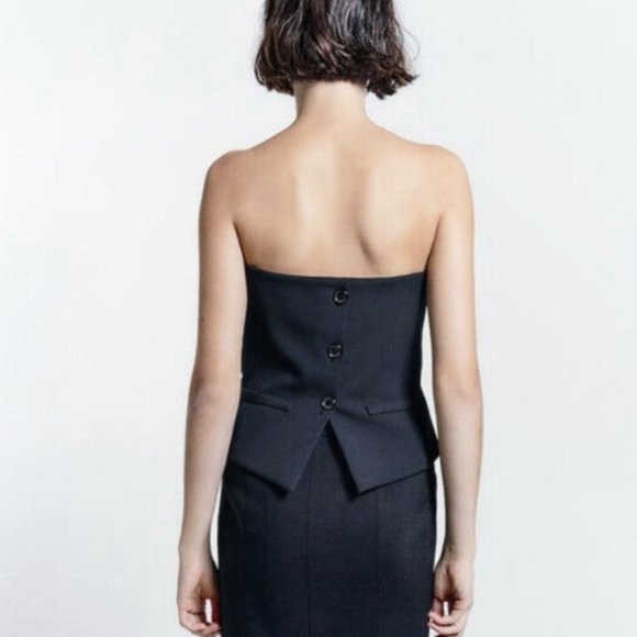 asymmetric bustier top